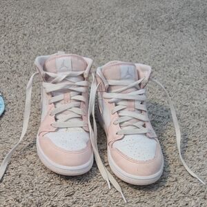 Kids Pink and White Sneakers